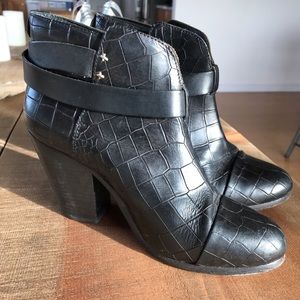 Rag & Bone Harrow Leather Ankle Boots